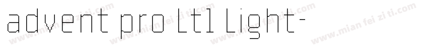 advent pro Lt1 Light字体转换